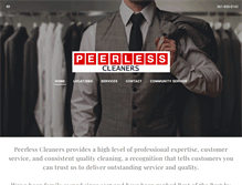 Tablet Screenshot of peerlesscleaners.com